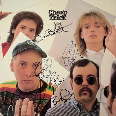 Cheap Trick One On One signed album