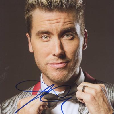 NSYNC Lance Bass signed photo