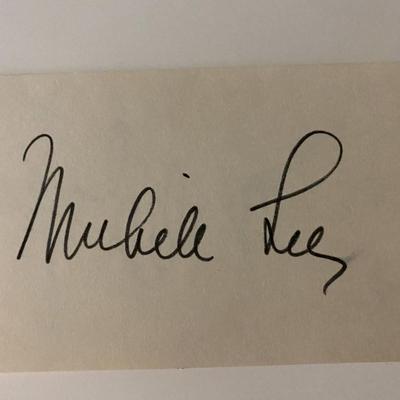 Knots Landing Michelle Lee signature cut