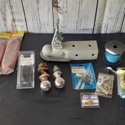 Trailer must have's - Hitch balls - Folton hitch Coupler - Wire - and various plugs