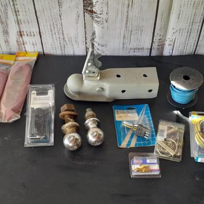 Trailer must have's - Hitch balls - Folton hitch Coupler - Wire - and various plugs