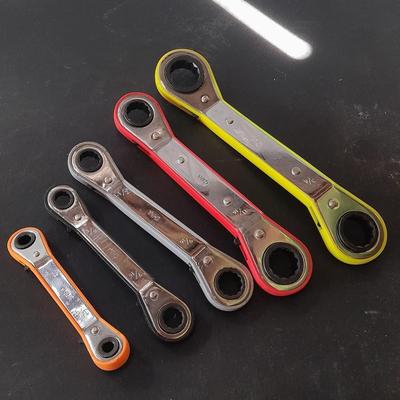 Color coated 5-Piece Reversible Ratchet Wrench Spanner Set