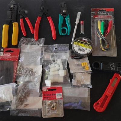 Small electronics Electrical needs - several types of wire cutter pliers - hardware - and more