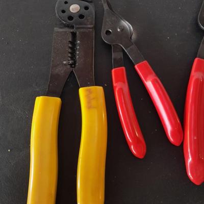 Small electronics Electrical needs - several types of wire cutter pliers - hardware - and more