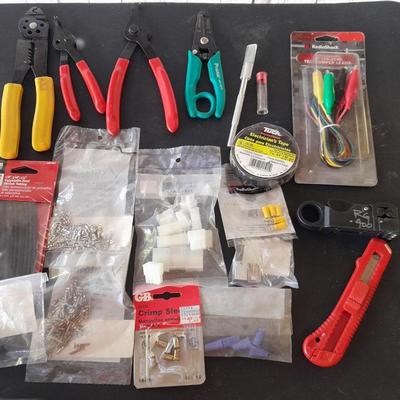 Small electronics Electrical needs - several types of wire cutter pliers - hardware - and more