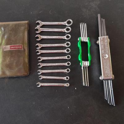 Tiny Craftsman wrench set - Hex key Allen wrench set