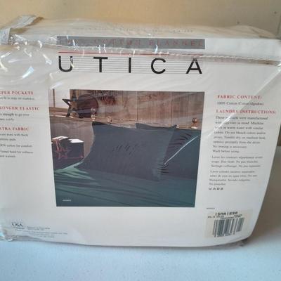 Brand New - UTICA Queen 100% Cotton Flannel sheet set - Just in Time for FALL! Deep pocket