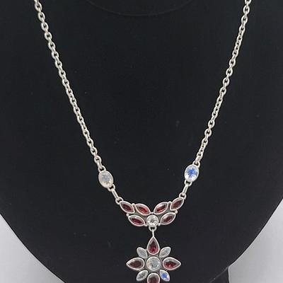 Garnets Galore - Necklace, Bracelet, Earrings 43.3gr