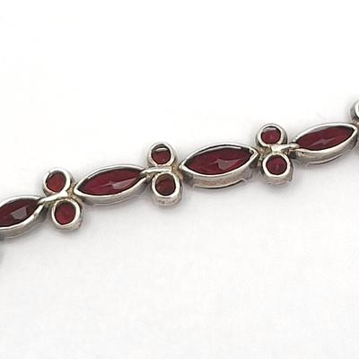 Garnets Galore - Necklace, Bracelet, Earrings 43.3gr