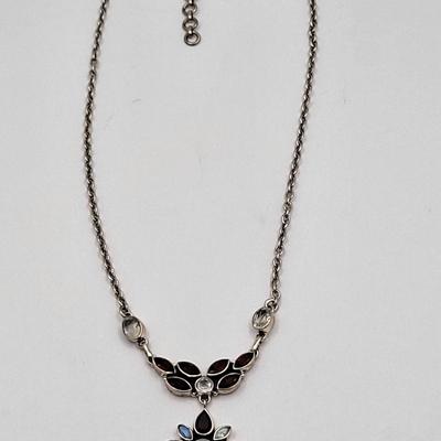 Garnets Galore - Necklace, Bracelet, Earrings 43.3gr