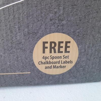 NEW !! Chef's Path Airtight Extra Large Food Storage Container 4-PC Set - with scoops and Chalkboard labels