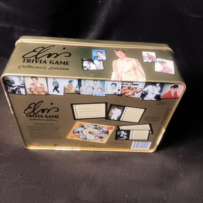 ELVIS TRIVIA GAME, 2 DISPOSABLE CAMERAS AND A GUITAR TIN