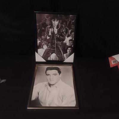 TWO 8 X 10 PHOTOS OF ELVIS