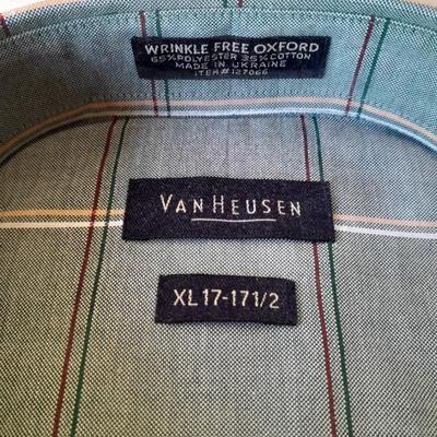 New Men's XL Pocket tees 4 in bag - with new XL Vanheusen wrinkle free oxford button up