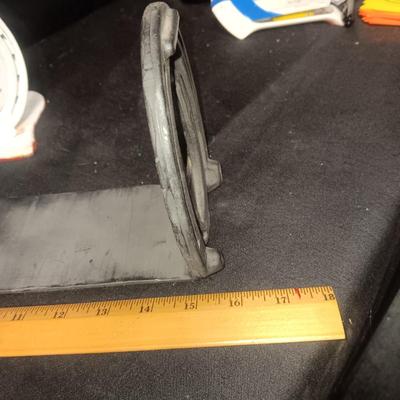 HORSESHOE BOOK HOLDER AND NAPKIN HOLDER