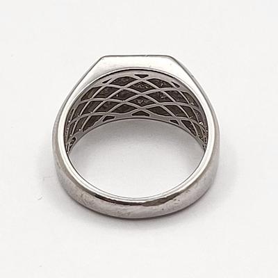 Men's Diamond Ring In 925 Silver Size 9.5