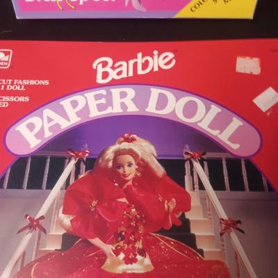 2 LIKE NEW BARBIE CUT-OUT PAPER AND COLORFORM DOLLS
