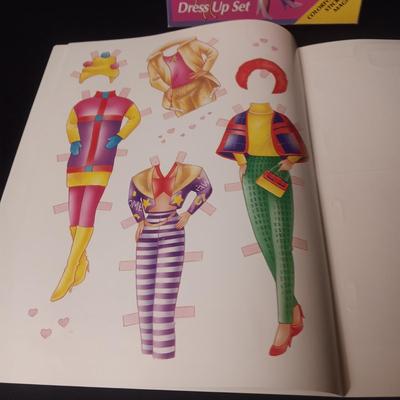 2 LIKE NEW BARBIE CUT-OUT PAPER AND COLORFORM DOLLS