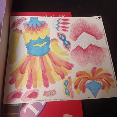 2 LIKE NEW BARBIE CUT-OUT PAPER AND COLORFORM DOLLS