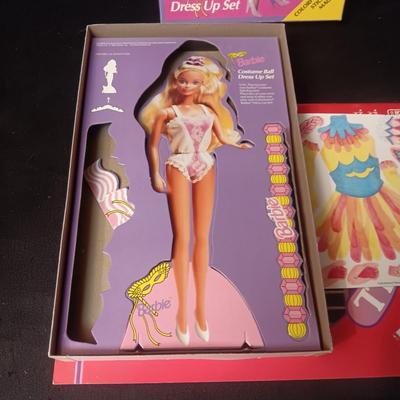 2 LIKE NEW BARBIE CUT-OUT PAPER AND COLORFORM DOLLS
