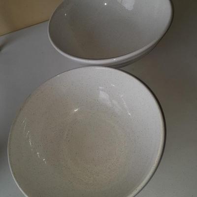 Two large ceramic bowls -12" &13" - Marked Hand painted in Italy