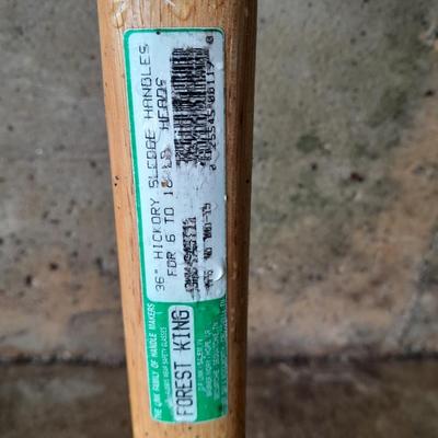36" Forest King Hickory sledge handled Axe with wedge and extra head