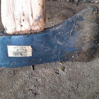 Woodings - Verona Hickory Handled Axe - Sledge Hammer and a nice True Temper bow saw