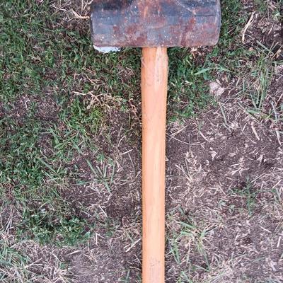 Woodings - Verona Hickory Handled Axe - Sledge Hammer and a nice True Temper bow saw