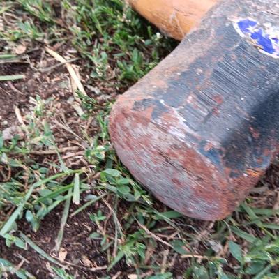Woodings - Verona Hickory Handled Axe - Sledge Hammer and a nice True Temper bow saw
