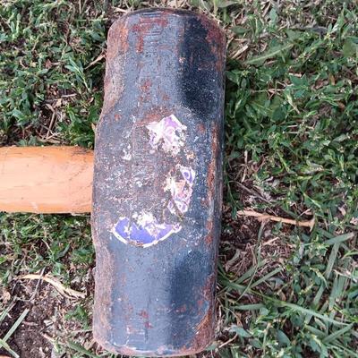 Woodings - Verona Hickory Handled Axe - Sledge Hammer and a nice True Temper bow saw
