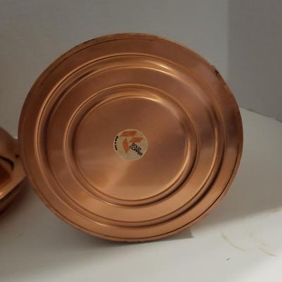 GREGORIAN COPPER TEA KETTLE AND 2ND COPPER KETTLE