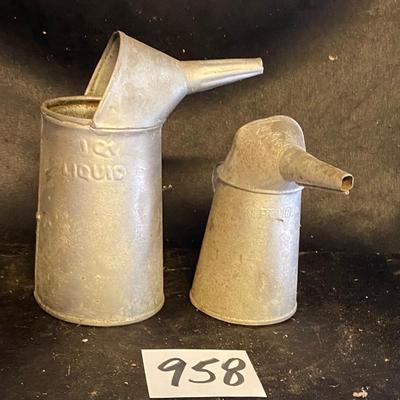 Vintage Oil Fill Cans