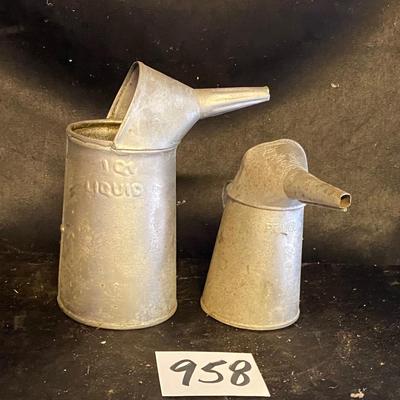 Vintage Oil Fill Cans