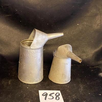 Vintage Oil Fill Cans