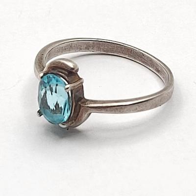 Three Sterling Rings With Stones