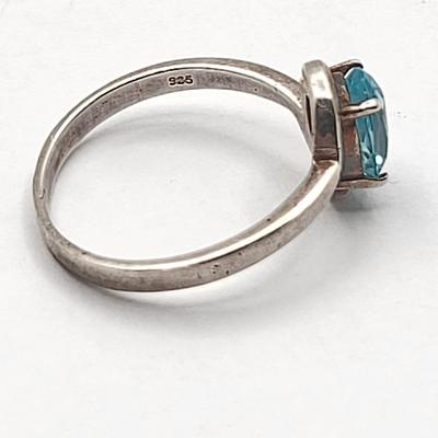 Three Sterling Rings With Stones