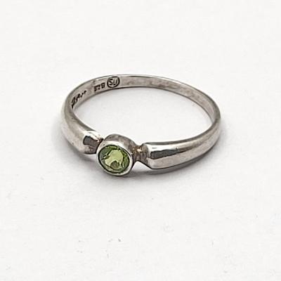 Three Sterling Rings With Stones