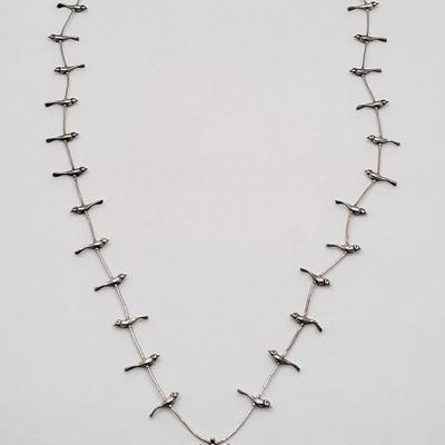 Southwestern Bird Bead Chain Necklace 25gr