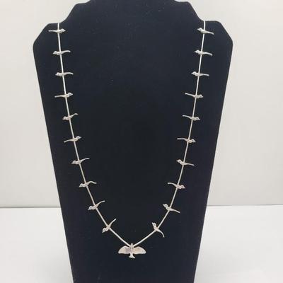 Southwestern Bird Bead Chain Necklace 25gr