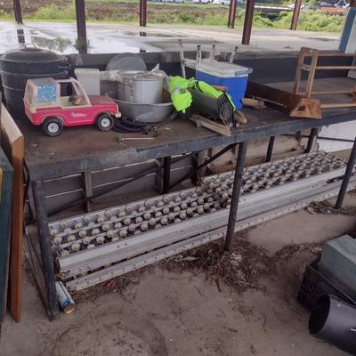 Steel Plate Worktable (No Contents)