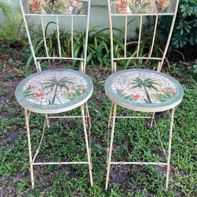 Pair of Retro Counter Stools