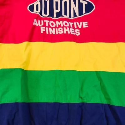Chase Vintage 1990s Jeff Gordon Rainbow Warrior NASCAR DuPont Hendrick Motorsports Racing Jacket-Men's XL