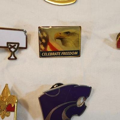 Lot Of Lapel Pins Some Vintage and Sport, KU K State, Royals