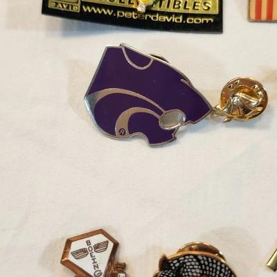 Lot Of Lapel Pins Some Vintage and Sport, KU K State, Royals