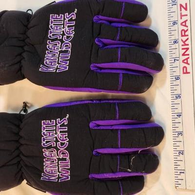 Lot of Kansas State Wildcats sport memorabilia with Wood Football Laser Engraved Bowling Pin Grid Works