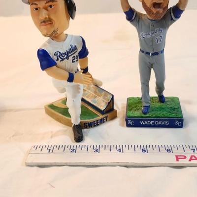 Kansas City Royals, Wade Davis 2015 World Series and Mike Sweeney legends of diamond Bobbleheads