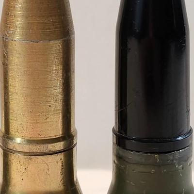 Lot of 4 Genuine 50mm Shell Casing w/Dummy Round