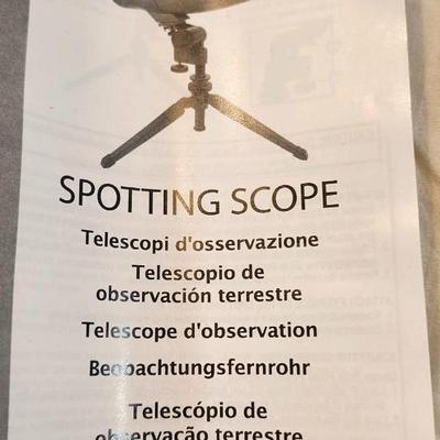 IS Mil Gas Mark with Filter and Barska Colorado 15-40x 50 Straight Spotting Scope, Black, w/ Tripod NEW!