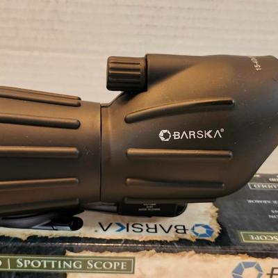 IS Mil Gas Mark with Filter and Barska Colorado 15-40x 50 Straight Spotting Scope, Black, w/ Tripod NEW!