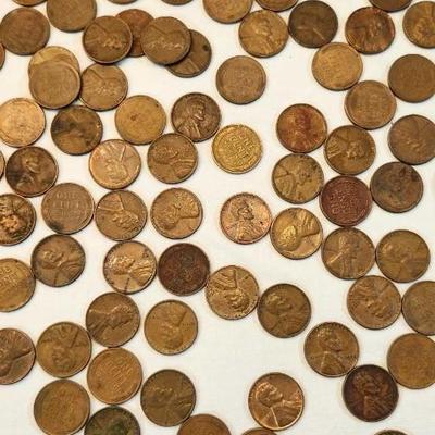 Over 250 Wheat pennies and one Steel 1943 wheat penny